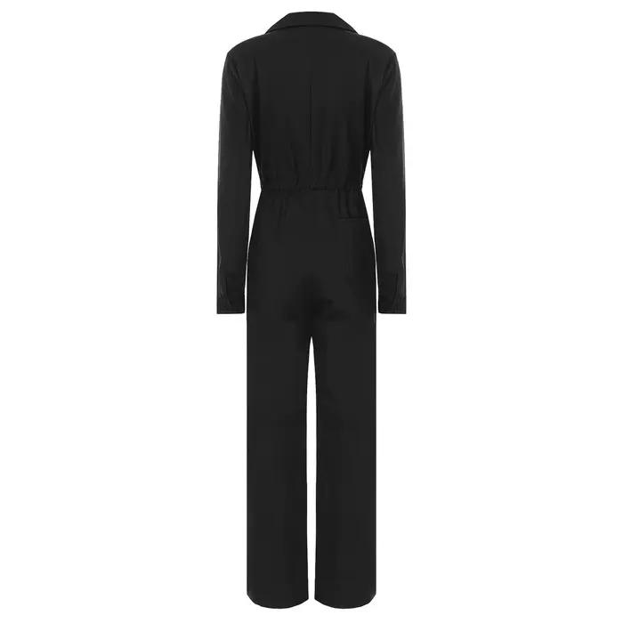 Combinaison de travail pour femmes élégante et décontractée col rabattu boutonnée polyester pour les vacances le travail le week end et les sorties