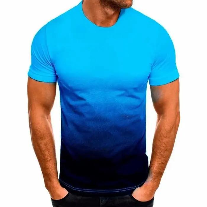 T-shirt de fitness américain à col rond et manches courtes