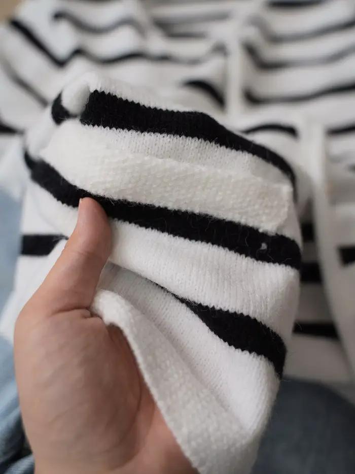Cardigan rayé pour femme élégant automne hiver tricoté texture cireuse boutonnage simple à la mode ocassions spéciales