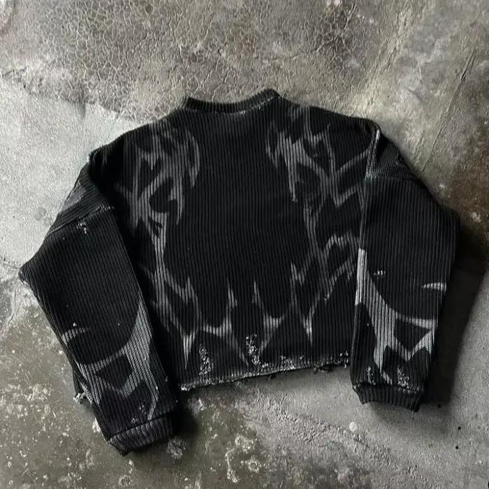 Pull de sport à rayures Y2K