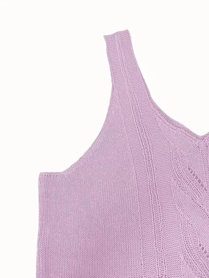Débardeur en tricot pour femme été