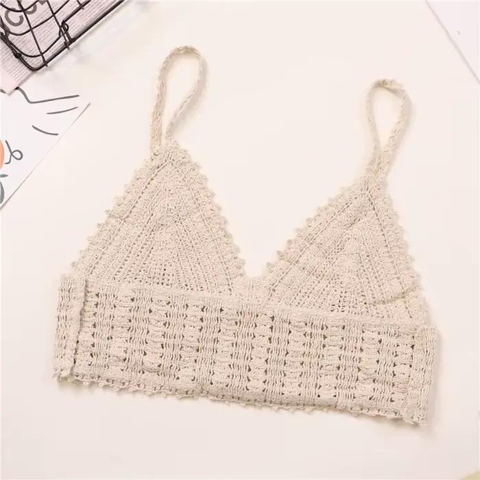 Camisoles et réservoirs en dentelle brodée pour femmes