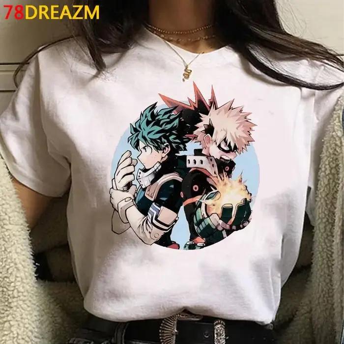 My Hero Academia Top t-shirts T-shirt femmes Harajuku Kawaii Tumblr
