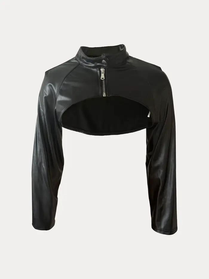 Blouson similicuir PU femme