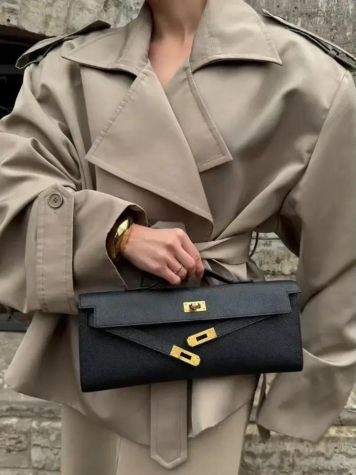 Trench-Coat Beainmmry en Polyester pour Femmes, Col Rabattu, Coupe-Vent, Haute Qualité, Mode Automne Hiver