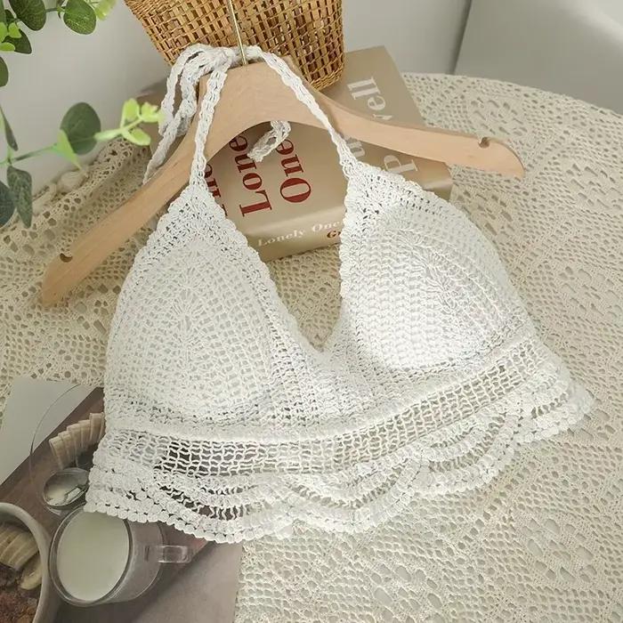 Femme haut sexy Crochet débardeurs femmes Corset