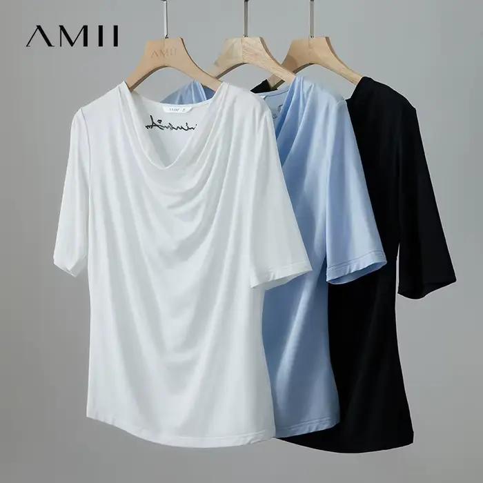 Amii T-shirt minimaliste pour femme