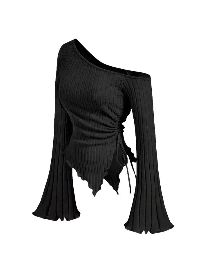 T-shirt asymétrique élégant et décontracté pour femme