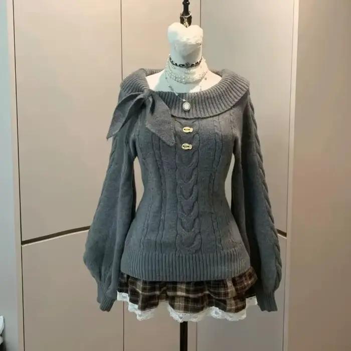 Pull en tricot doux de style preppy
