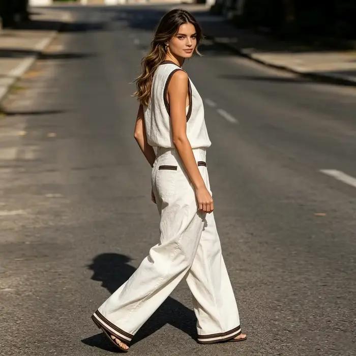 Ensemble en lin pour femmes