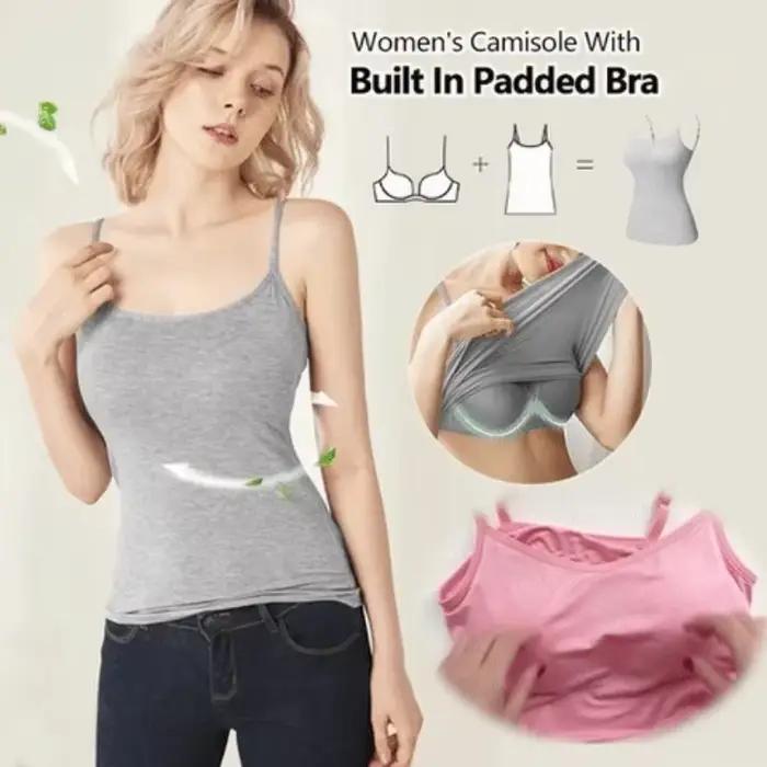 Haut de soutien-gorge intégré pour femmes, bandes décontractés, camisoles pour plage et occasions spéciales, modal, élasthanne, tricoté, multiple tailles et couleurs
