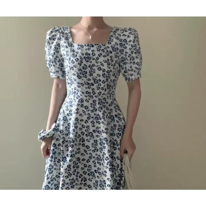 Robe imprimée française pour femme