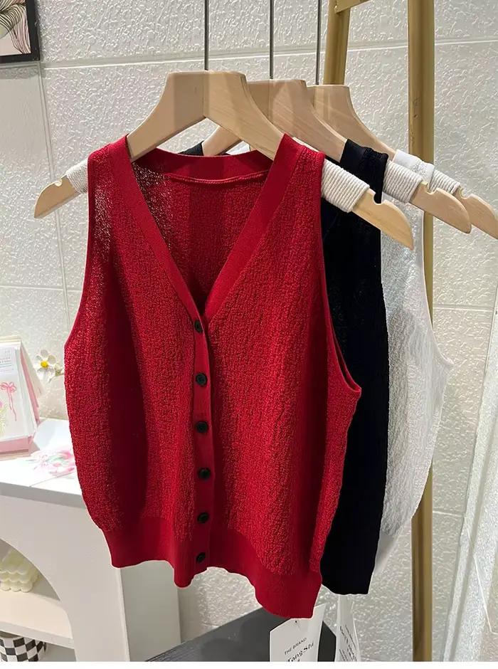 Blouse en polyester coréenne chic col en V décontractée pour femmes printemps été occassions variées