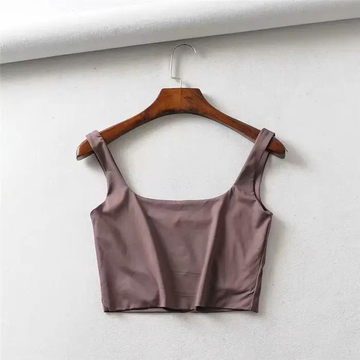Col Carré Court et Sexy pour Femme
