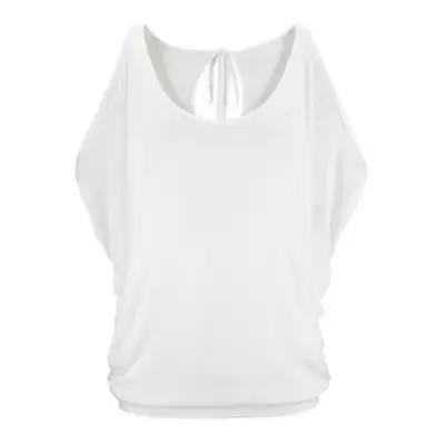 T-shirt décontracté à épaules dénudées pour femme