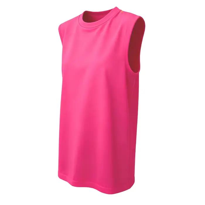 Vêtements pour femmes T-shirt sans manches été coupe ample gilet col rond débardeur confortable respectueux de la peau flatteur pour un Style quotidien