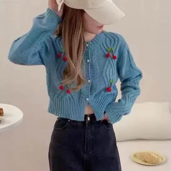 Nouveau Cardigan Court Pour Femmes En Polyester Coupe Ample Et Style Décontracté Idéal Pour Les Occasions Spéciales Automne Hiver