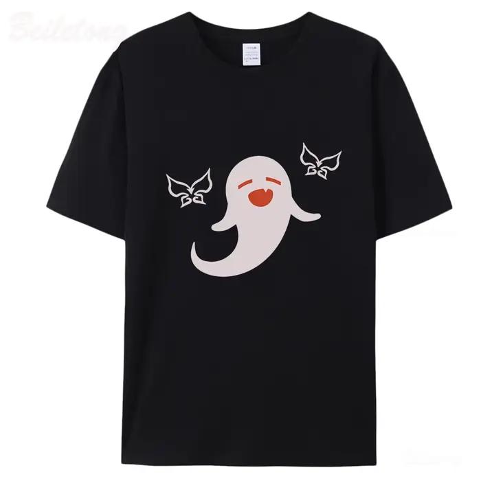 T-shirt Genshin Impact Hu Tao Ghost 100% coton Harajuku Kawaii Graphics Casual pour femme printemps été occassions spéciales