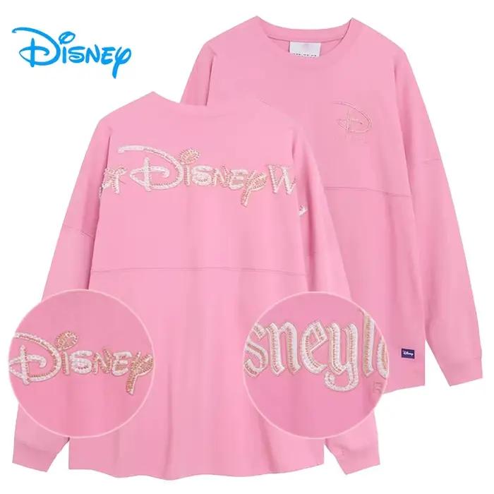 Sweat-shirt à col rond et manches longues pour femme