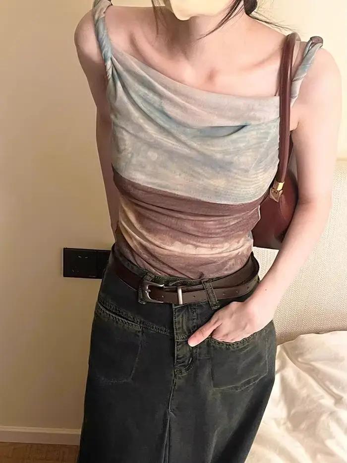 Tops dégradés Aoaiiys pour femmes