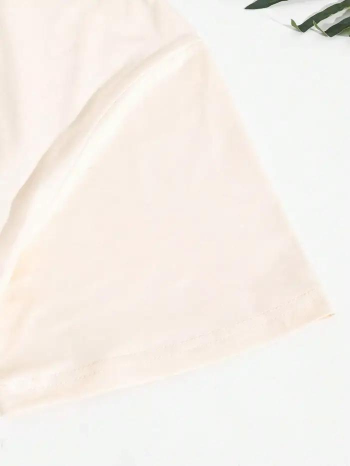 "Coffee Club" T-shirt graphique imprimé femme décontracté col rond haut à manches courtes blanc Simple et polyvalent
