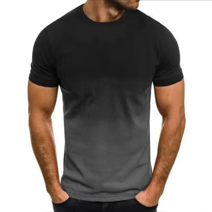 T-shirt de fitness américain à col rond et manches courtes