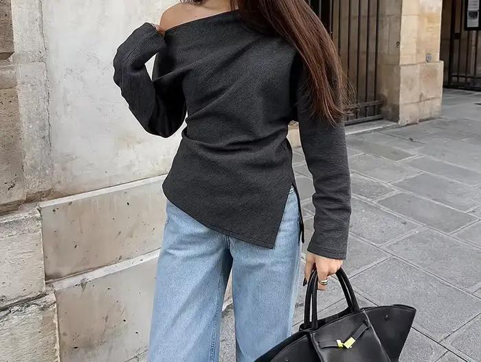 Nouveau haut épaules dénudées au style tendance et sexy