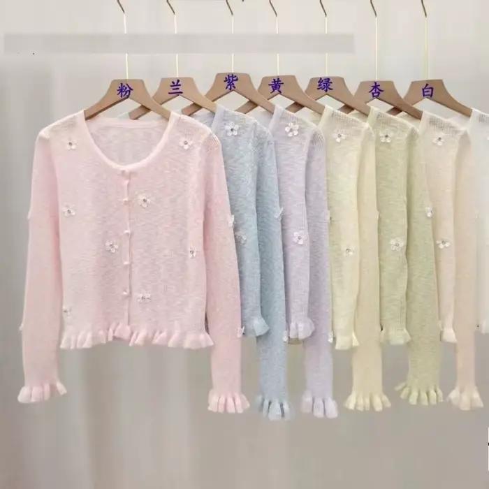 Cardigan en crochet pour femme