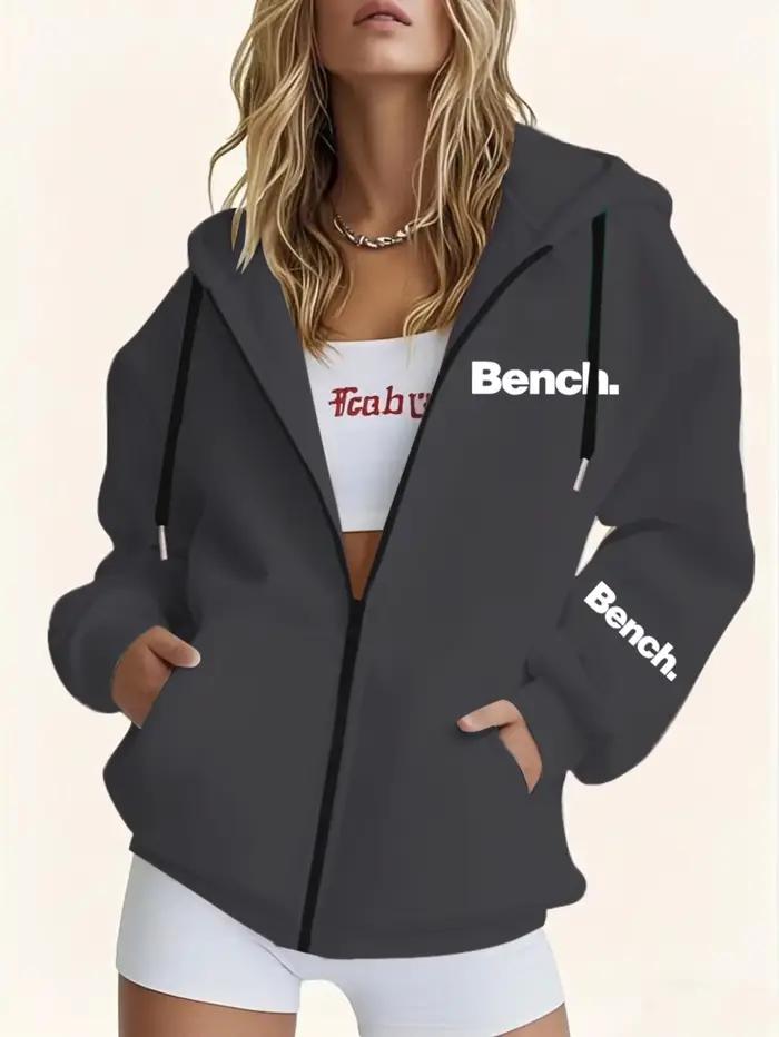 Y2K mode gris sweat-shirt zippé pour femmes automne hiver veste à capuche poches quotidiennes à manches longues solide