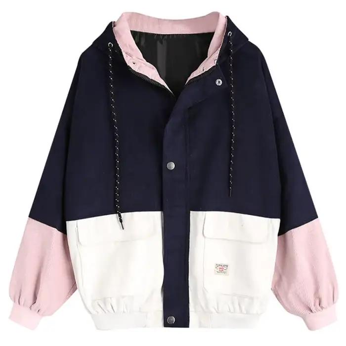 Veste en velours côtelé Bella Philosophy patchwork à boutons pour femme, élégante et polyvalente pour les occasions spéciales et les journées décontractées