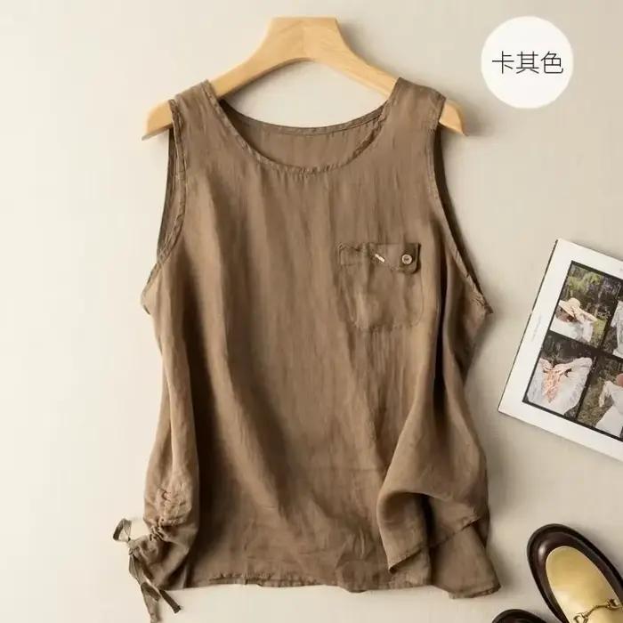 Haut en lin pour femme