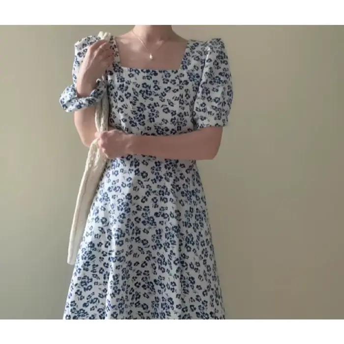 Robe imprimée française pour femme