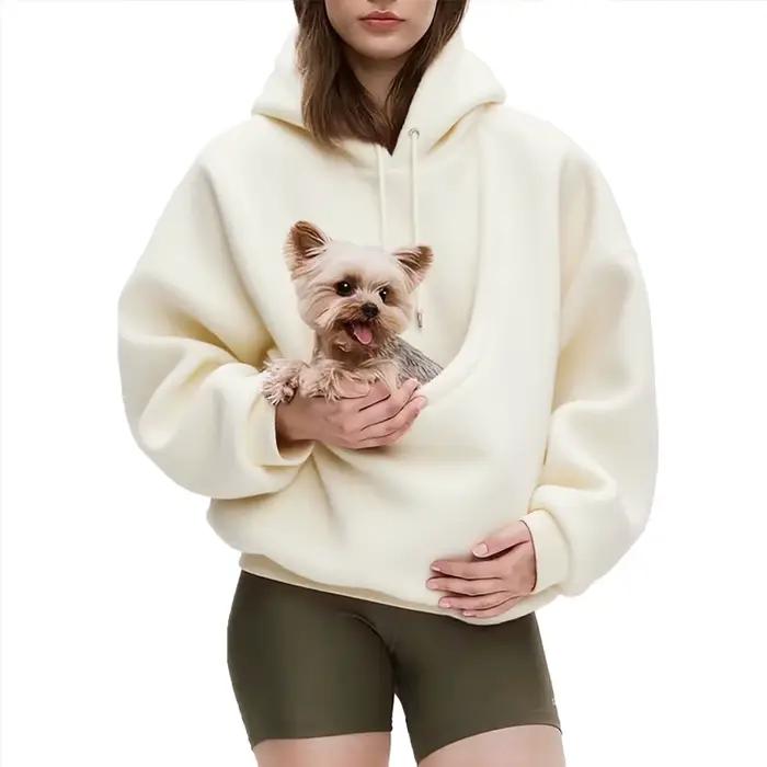 Sweat-shirt à capuche kangourou pour femmes