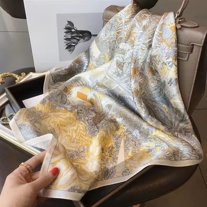 Foulard en soie haut de gamme dame 70*70cm