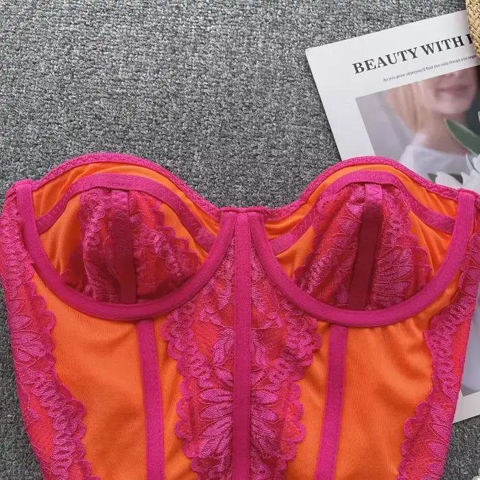 Haut court Dancing JL Ants en coton polyester rayé pour femmes, chic sans bretelles, occassions spéciales et tenues quotidiennes