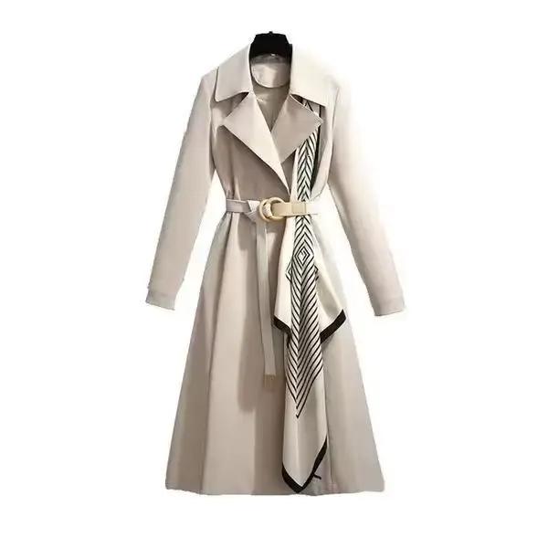Veste coupe-vent mi-longue pour femme