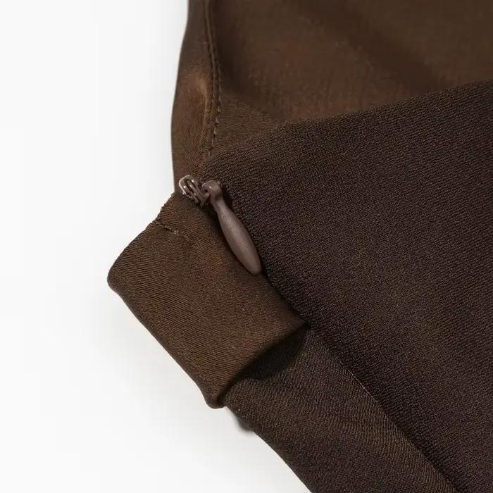 Panneau Satin hauts pour femme marron Y2k sans manches Sexy mode printemps été 2026 élégant café Cami haut débardeurs