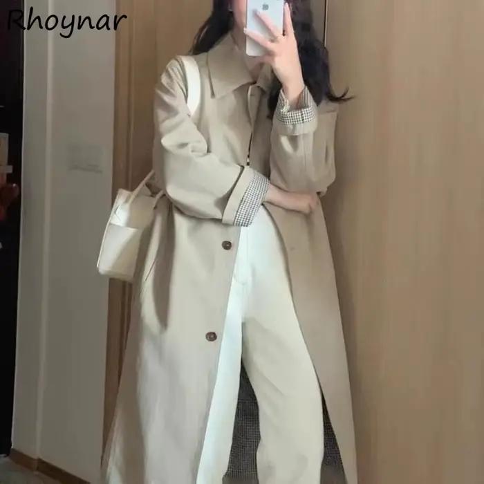 Trench femme élégant mode décontracté vêtements d'extérieur