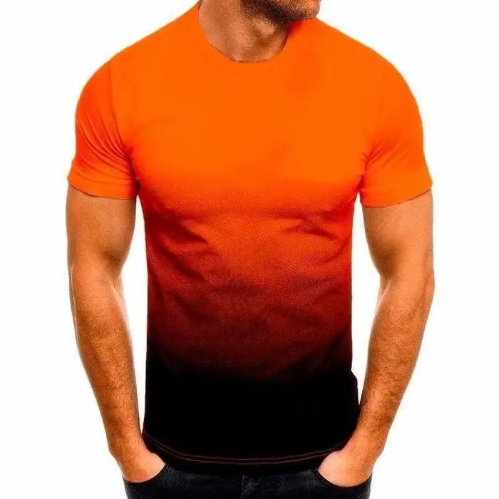 T-shirt de fitness américain à col rond et manches courtes