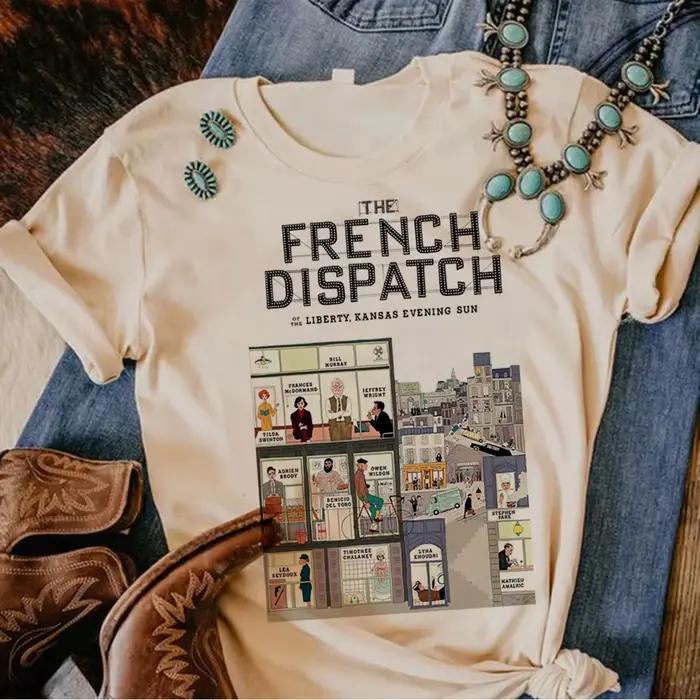 Wes Anderson haut femmes streetwear haut fille drôle anime graphique vêtements