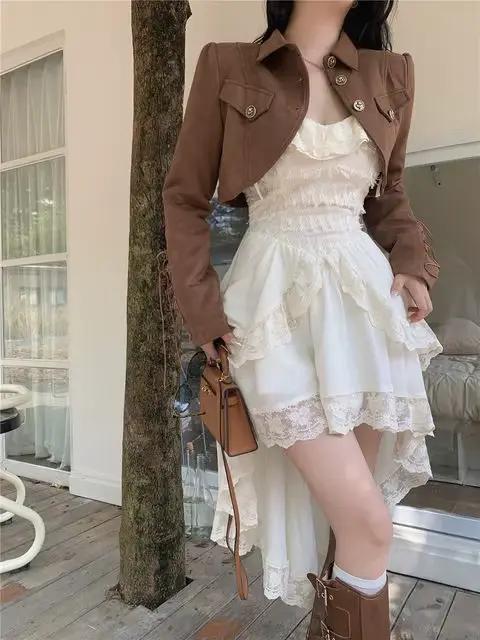 Robes blanches pour femmes mode Sexy fronde Roe Femme 2025