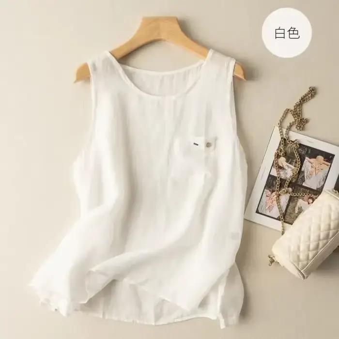 Haut en lin pour femme