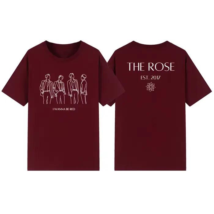 T-shirt manches courtes femme, streetwear, bande de musique coréenne