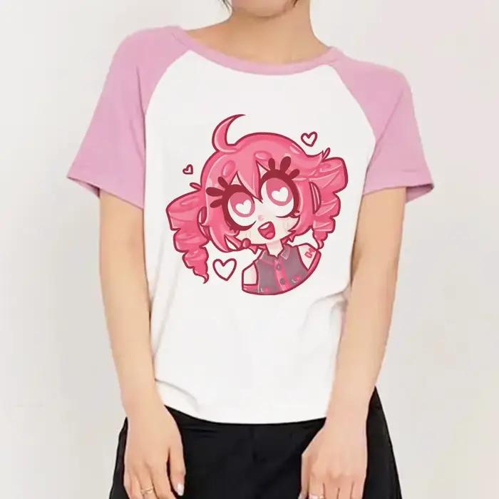 Kasane Teto top t-shirts adolescent rétro à la mode pastel gothique numérique chemise classique coloré
