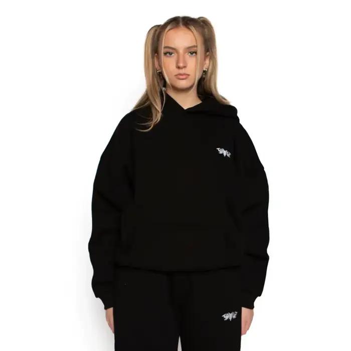Mode rétro classique Simple frais paresseux Style brodé Logo pull dames à capuche hiver loisirs quotidiens vêtements d'extérieur de sport 2024