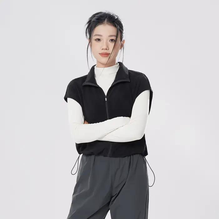 Femmes polaire sport chaud Ballet gilet veste adulte automne