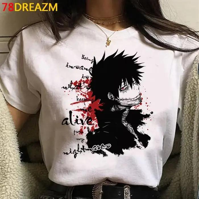 My Hero Academia Top t-shirts T-shirt femmes Harajuku Kawaii Tumblr