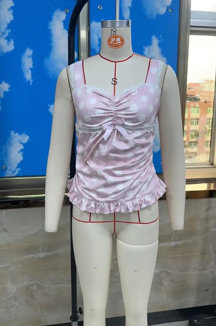 T-shirts et hauts en dentelle style Fairycore des années 00 pour femmes