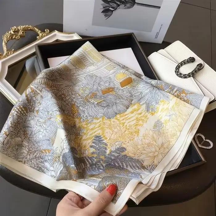 Foulard en soie haut de gamme dame 70*70cm
