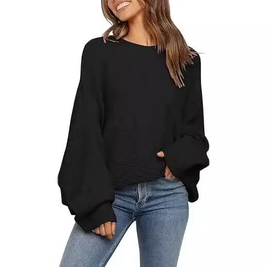 Pull ample et décontracté en polyester pour femmes, occasions spéciales automnales et sports